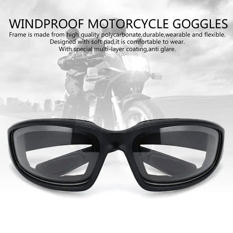 Motorrad Schutzbrille Winddicht Staubdicht Brillen Radfahren Goggles Brillen Outdoor Sport Brillen Glasseshot Heißer