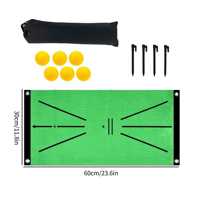 กลางแจ้งการฝึกอบรม Swing การตรวจจับ Mat Batting นักกอล์ฟสวนทุ่งหญ้า Practice การฝึกอบรมฐานอุปกรณ์เสริมเคร...