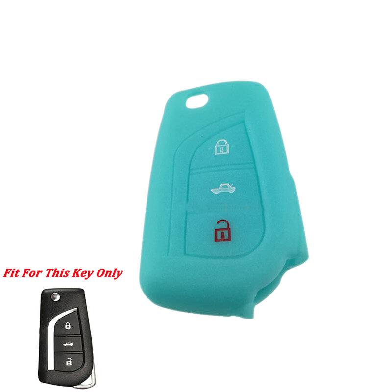 Para Toyota Corolla mando de silicona piel cubierta de llave clave Protector remoto sin llave Coolbestda de silicona carcasa para mando a distancia