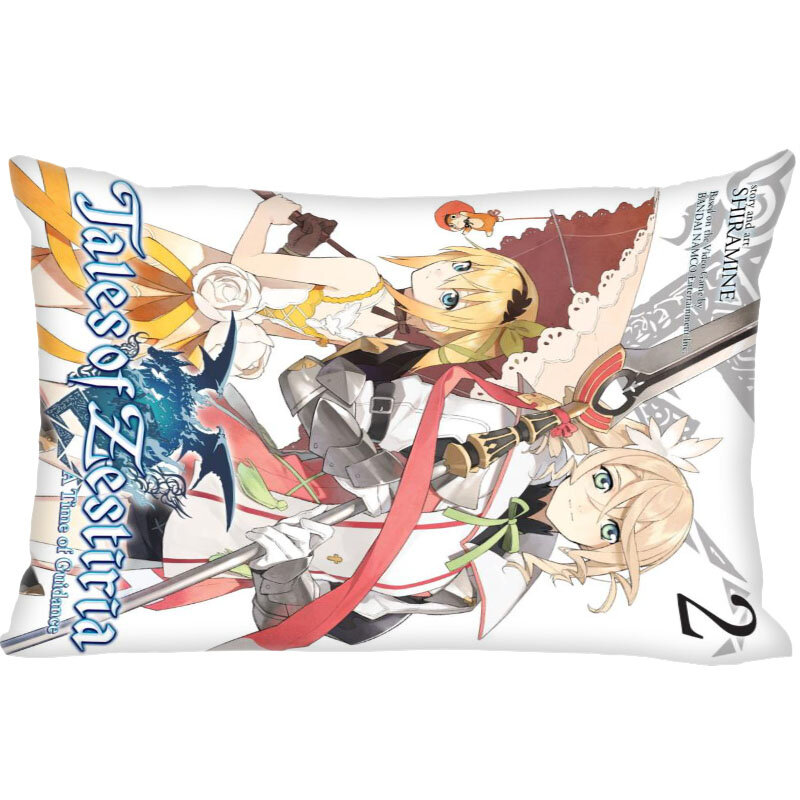 Custom Double Sided Pillow Slips Tales Of Zestiria The X The Rectangle Pillow Covers Bedding Comfortable Cushion/High Quality