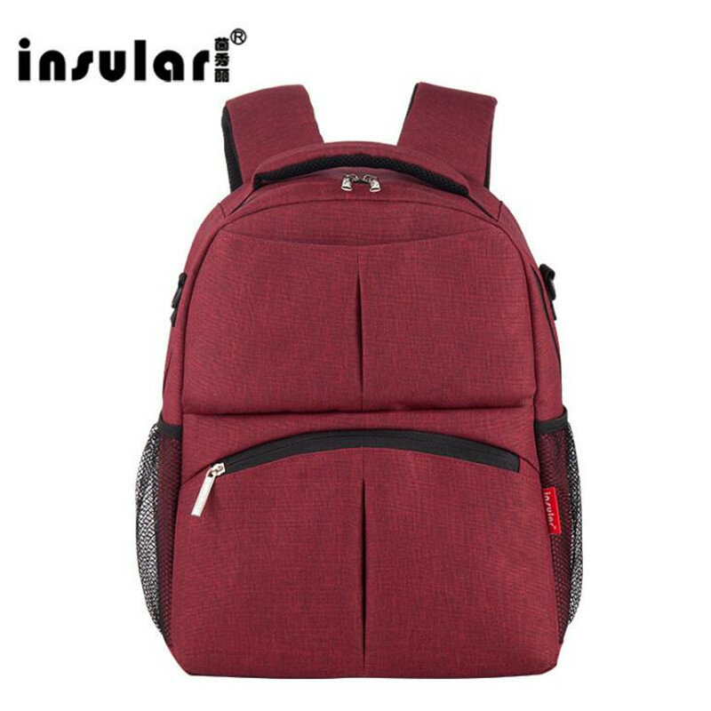 INSULAR Diaper bags Mother Bag Baby Nappy Changing Pad Bags Large Capacity Maternity Mummy Diaper Backpack Stroller bag