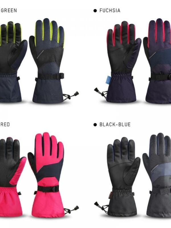 Men'S And Women'S New Outdoor Riding Plus Velvet Warm Touch Screen Gloves Cold And Waterproof Winter Ski Gloves