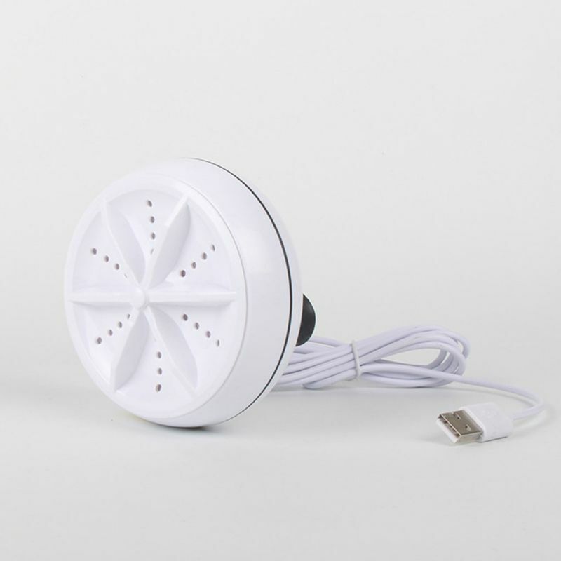 Mini lavatrice portatile ad ultrasuoni Turbo lavatrice personale lavatrice rotante ricarica USB per viaggi a casa Business D0AB