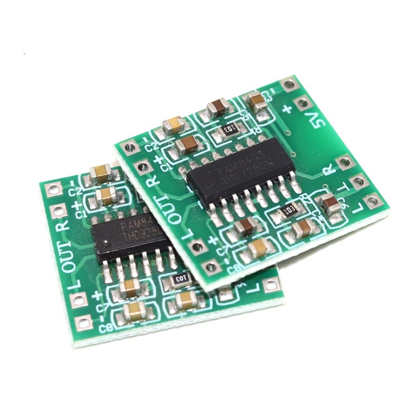 PAM8403 – module d'amplificateur de puissance numérique, mini carte d'amplificateur de puissance numérique 2*3W classe D 2.5 ~ 5V, peut être alimenté par USB