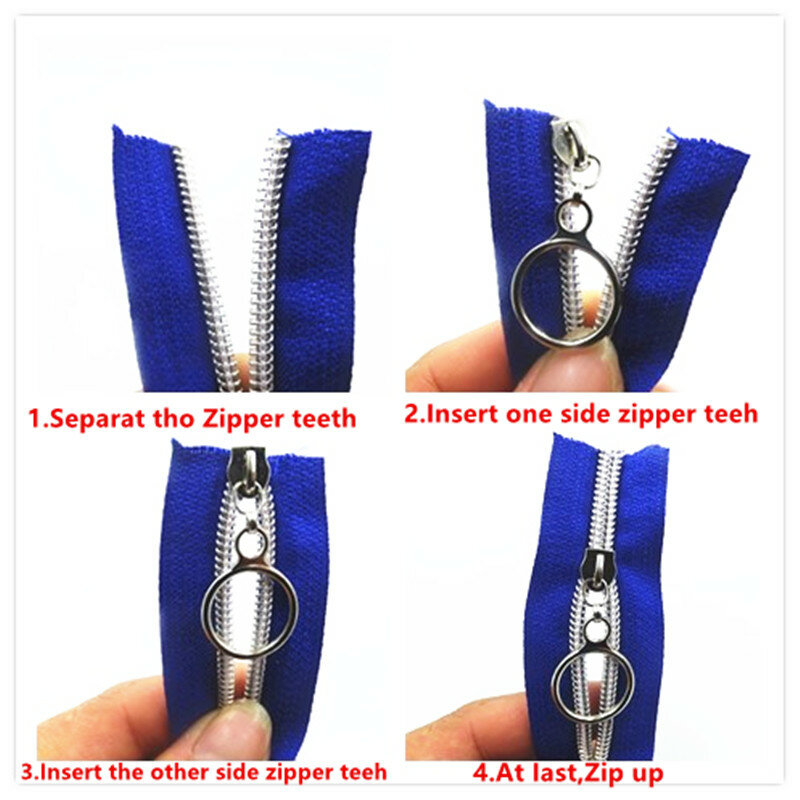 10M 20Pcs Slider 5 # Farbigen Golden Zahn Nylon Zipper Spule Code Dekoration Gepäck Bekleidungs Geldbörse Taschen DIY hause Nähen Zubehör