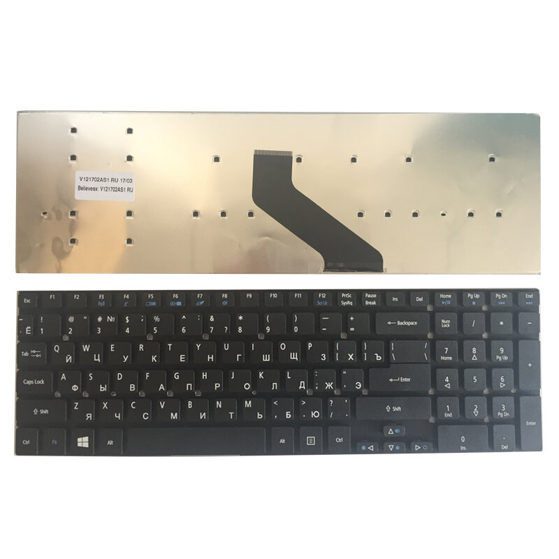 Nieuwe Russisch/Ru Laptop Toetsenbord Voor Acer Aspire V3-571G V3-771G V3-571 5755G 5755 V3-771 V3-551G V3-551 5830TG MP-10K33SU-6981