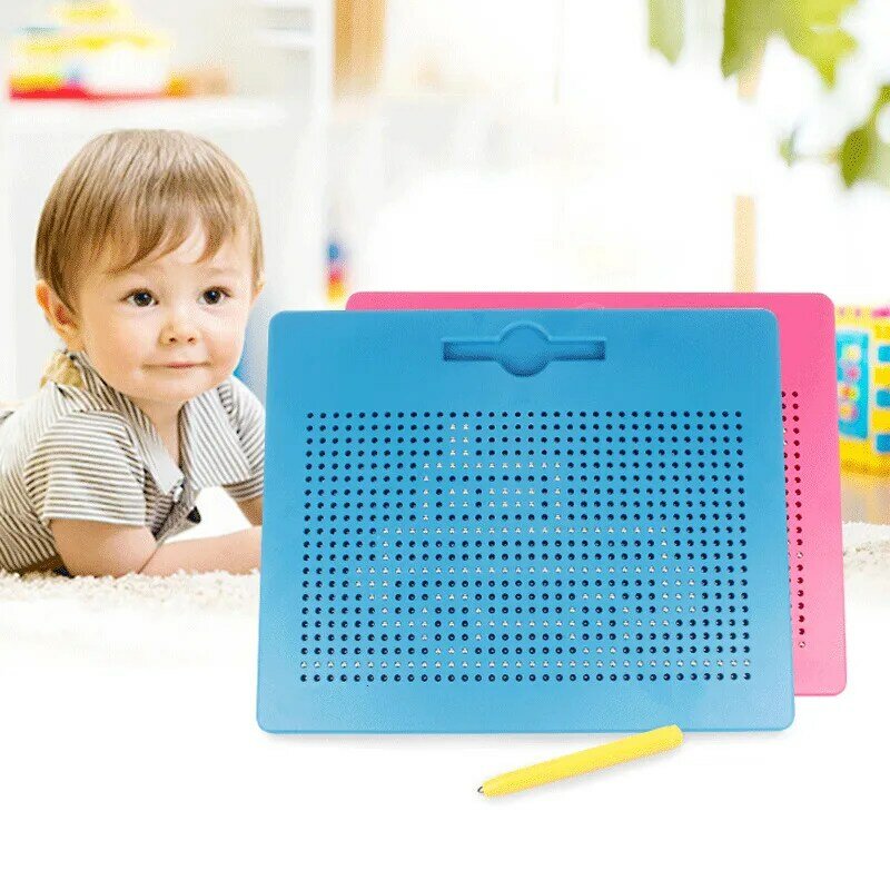 Tableta magnética para niños, tablero de dibujo con cuentas de acero, bolígrafo Stylus Pop, cuaderno de aprendizaje, juguetes de escritura
