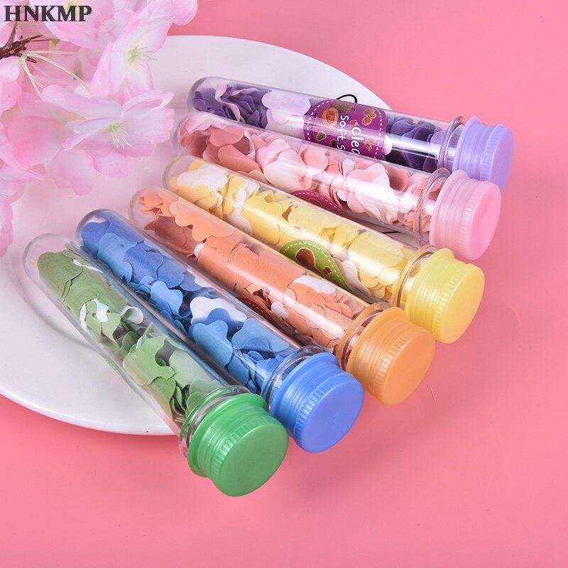 Minitubo de jabón perfumado para baño de niños, tubo de papel portátil de pétalos, frutas, flores, colores aleatorios, 1 unidad