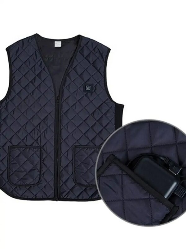 Inverno novo estilo de fitness ao ar livre colete de aquecimento elétrico jaqueta de segurança bluetooth controle de aplicação