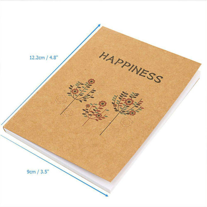 1 pz pagine vuote Notebook diario taccuino libro in bianco dipinto a mano Sketchbook Graffiti Notebook materiale scolastico
