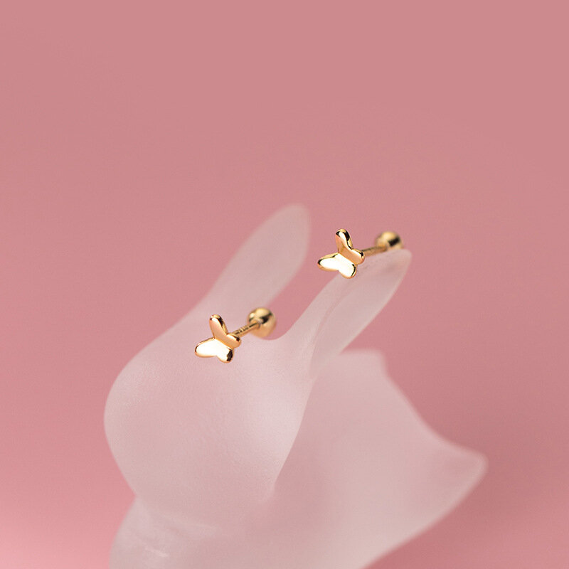 VENTFILLE orecchini a farfalla semplici in argento Sterling 925 per donna temperamento gioielli da sposa regali per ragazze 2021 nuovo