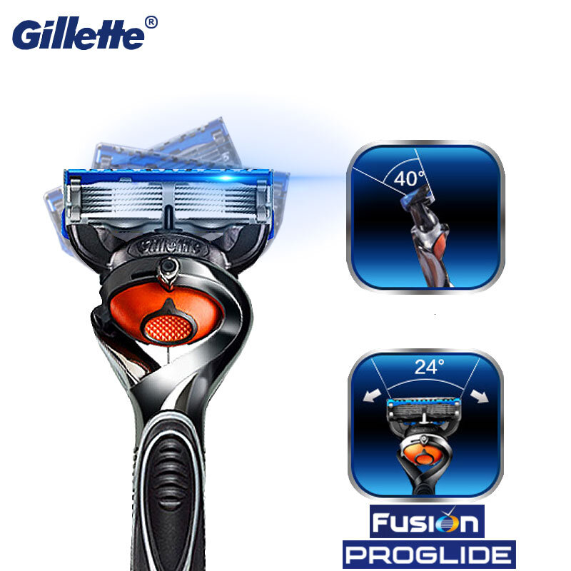 Gillette fusion proglide-poignée de rasoir Original, rasage avec remplacement de lame de rasoir pour cassettes de rasage manuel de sécurité