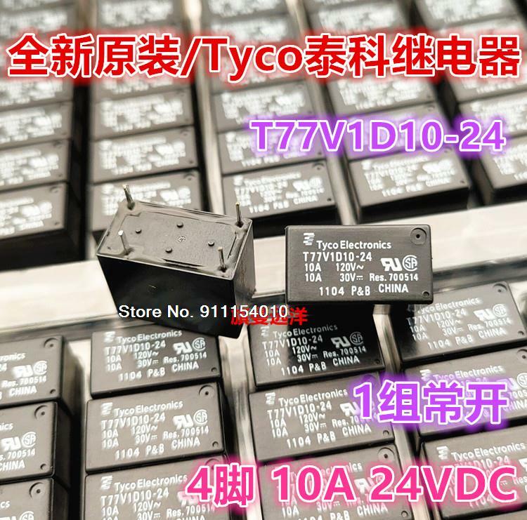 5 Cái/lốc T77V1D10-24 Tyco 24V 24VDC 4 10A
