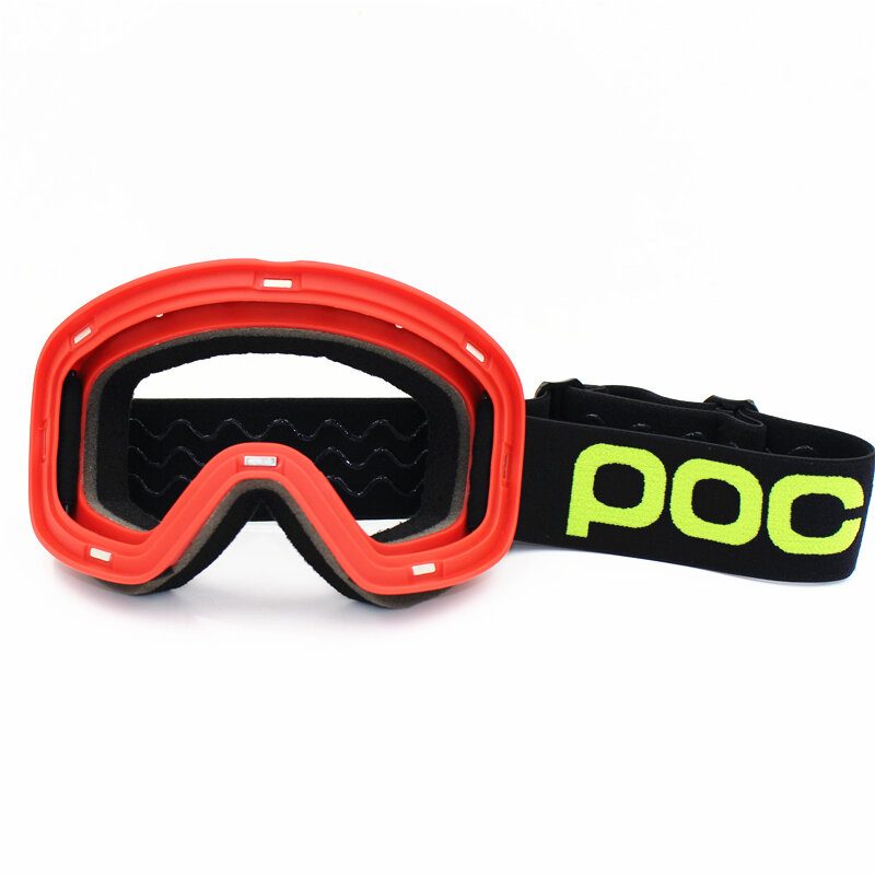 POC 스키 고글 마그네틱 더블 레이어 렌즈 자석 스키 안티 안개 UV400 스노우 보드 고글 남자 여자 스키 안경 안경