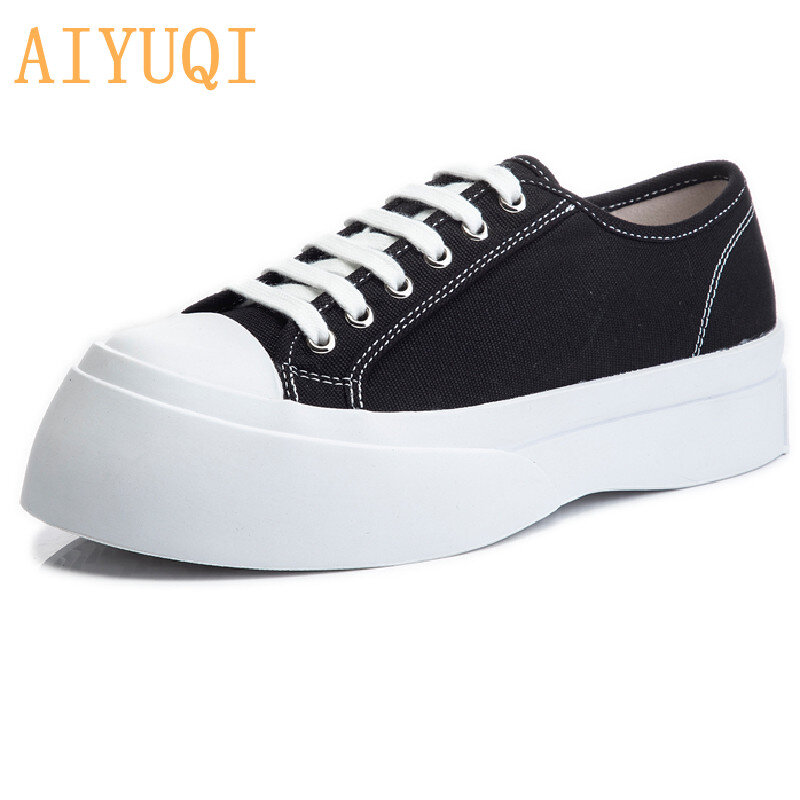 AIYUQI-신제품 여름 캔버스 신발 여성용, 캐주얼 플랫 스니커즈, 얕은 입, 타이드, 가황 처리 신발, 2021