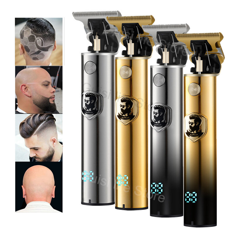 Cortadora de pelo eléctrica para hombre, afeitadora profesional para Barba y Barbero, 0mm, nueva