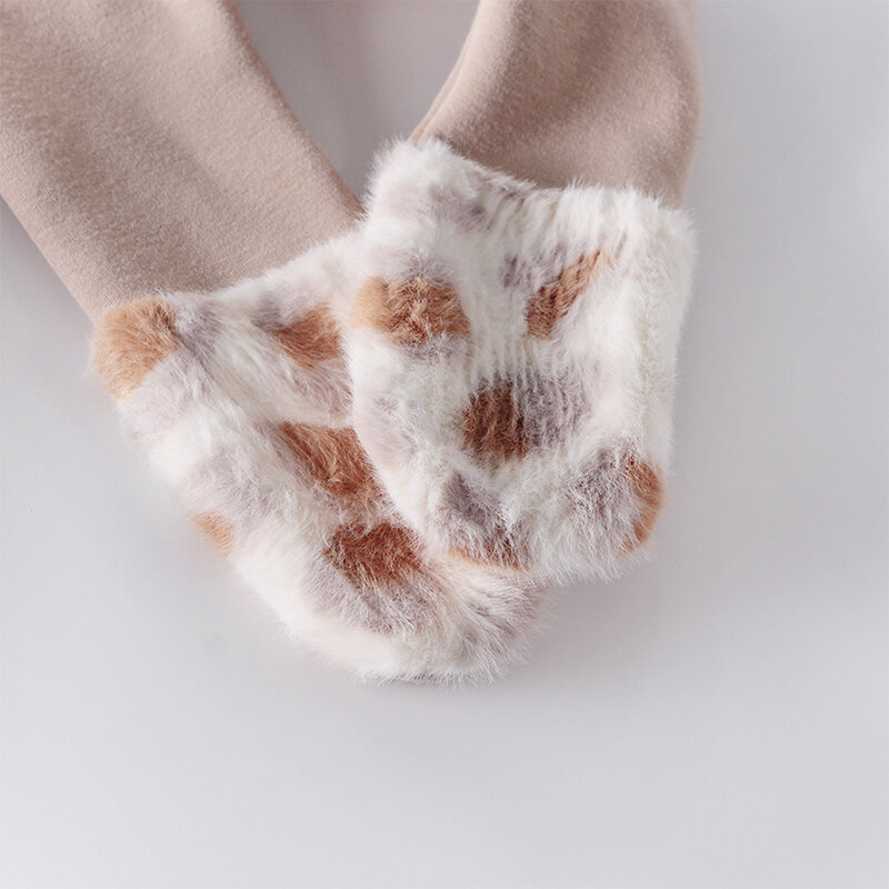 الخريف الشتاء ليوبارد الجوارب للطفل الفتيات القطن الدافئة طفلة جوارب تنفس الأطفال جوارب طويلة مناسبة ل 0 24 متر