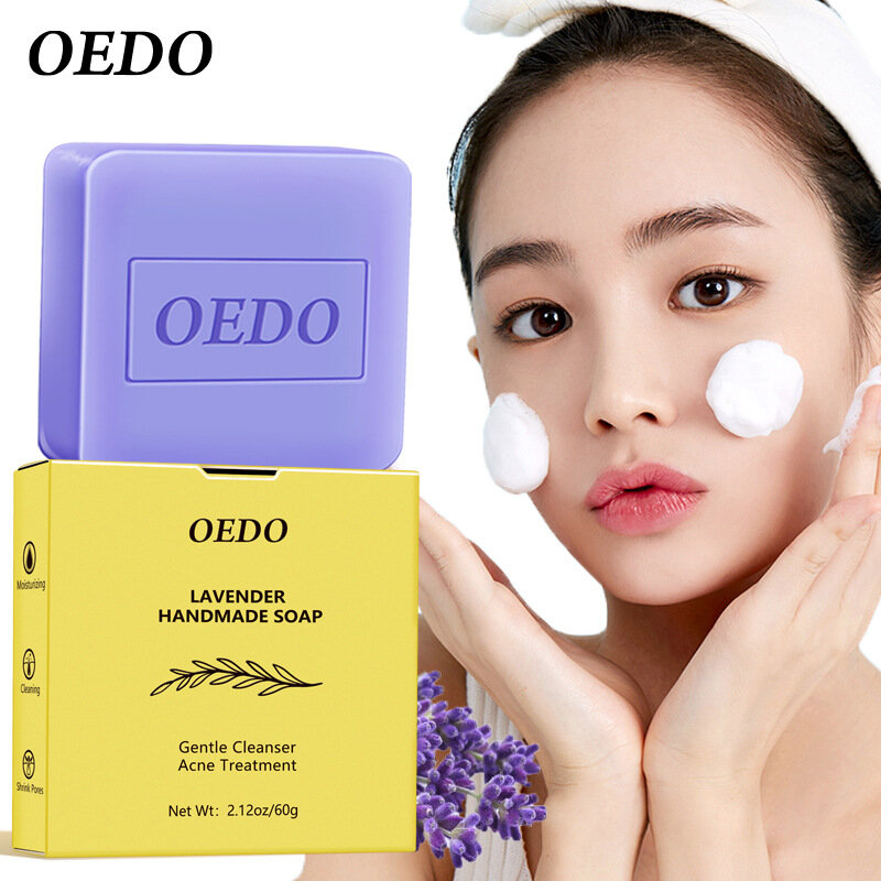 Lavender Moisturizing Handmade Facial Soap Moisturizing 60g Facial Soap Whitening Soap Skin Care Soap Moisturizing Soft Skin