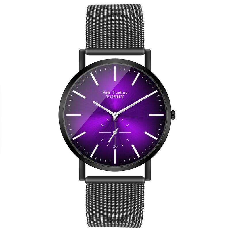 Мужские часы Fuax Mesh, Кварцевые аналоговые наручные часы с хронографом, 2020, женские, мужские, подарок для влюбленных, школьные часы, женские ча...