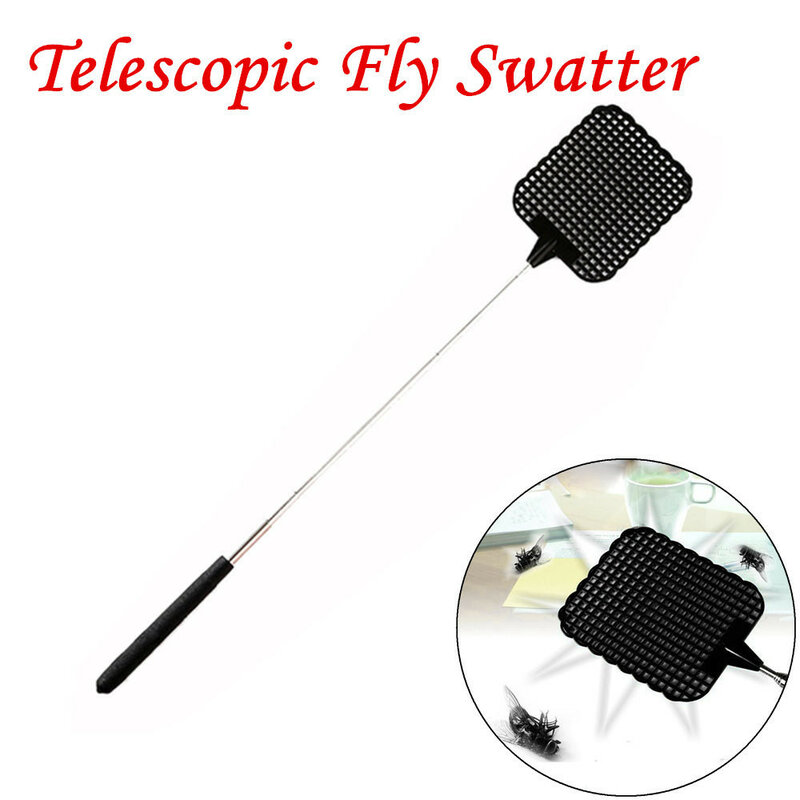 Suprimentos para casa telescópica extensível fly swatter evitar pragas mosquito ferramenta moscas armadilha raquete mata mosquito elétrico para casa