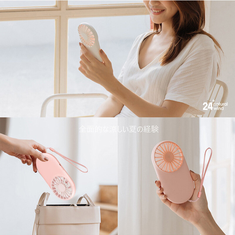 Neue Tasche Fan Usb Lade Mini Outdoor Tragbare Handheld Fan Dc Mini Luftkühler Ventilator