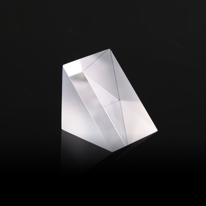 Optical Glass Right Angle Refraction 15x15x12MM Triangular Prism Right Angle External Refraction Prism Right Angle Prism Glass
