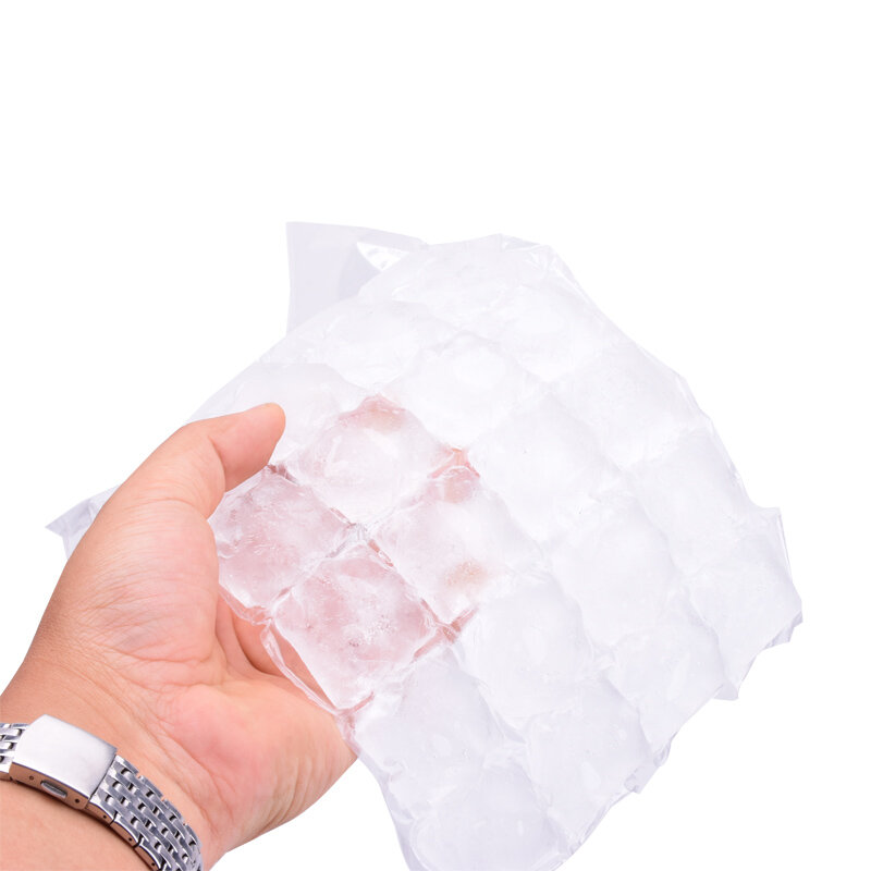 Bolsa de cubitos de hielo autosellada, fabricación de cubitos de hielo, una sola vez, 10 unids/lote