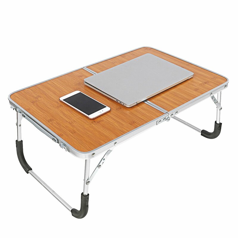 CN Computer Desk Rack Folding Laptop Stand Holder Adjustable Table Aluminum Alloy Study Table Desk for Bed Sofa Tea Table Stand
