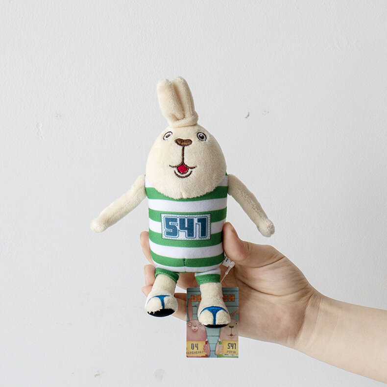 20/47cm New Cartoon Red Green Prison Rabbit Plush Toys Cute Soft Stuffed Bunny Dolls for Kid Birthday Gift