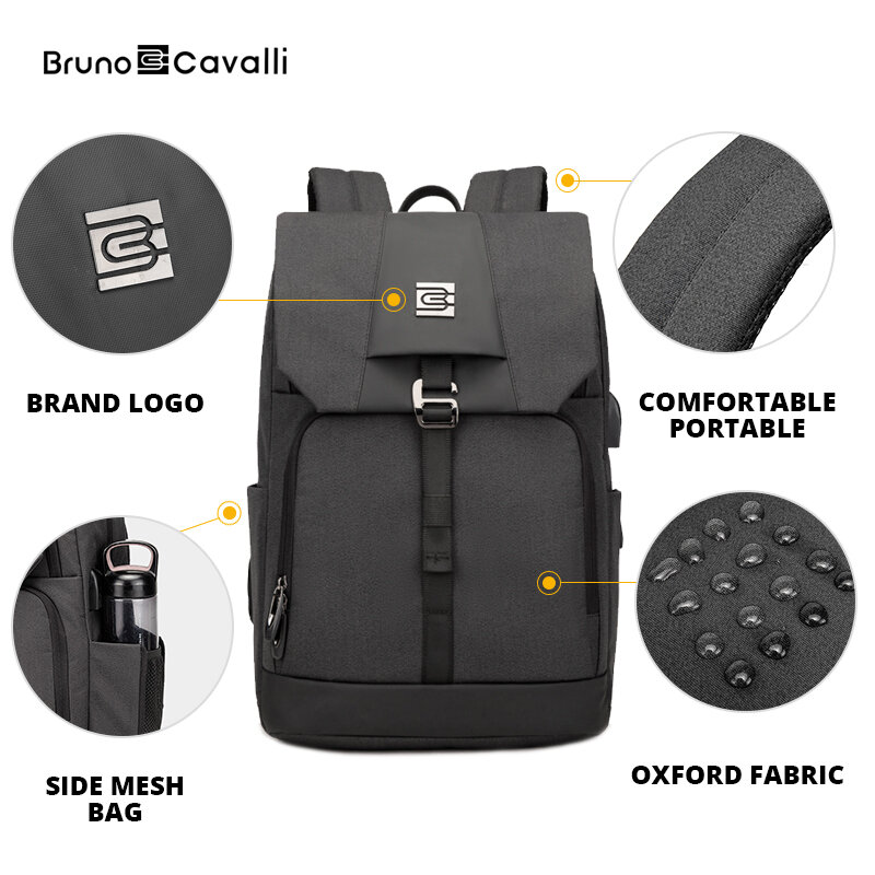 30L Fashion Outdoor Men's and Women's Laptop Backpack Large Capacity Waterproof USB Charging School Bag (BC-18323-18in)