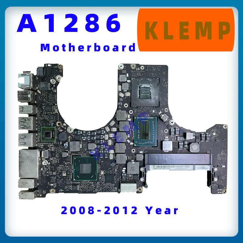 A1286 Motherboard untuk MacBook Pro 15 "A1286 Logic Board dengan I7 2.3GHz 2.6GHz 820-3330-B 2012 MD103 MD104