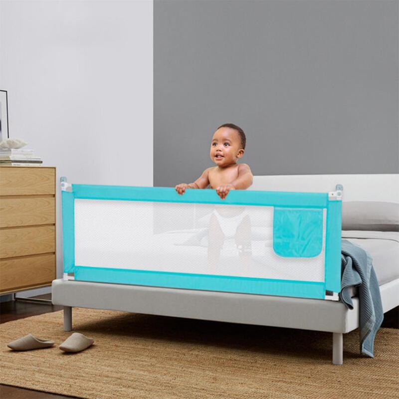 Kuulee – clôture de lit verticale à Double boutons, barrière de sécurité pour enfants et bébés