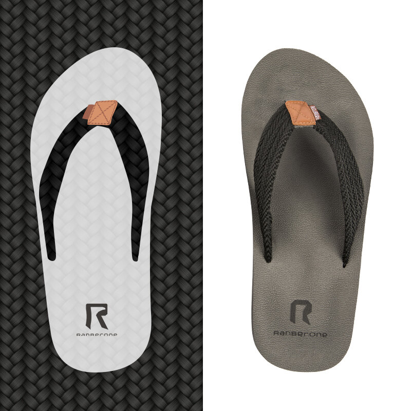 Tongs de marque pour hommes, taille 40-50, sandales de plage, antidérapantes, confortables et fraîches, pantoufles à séchage rapide, été