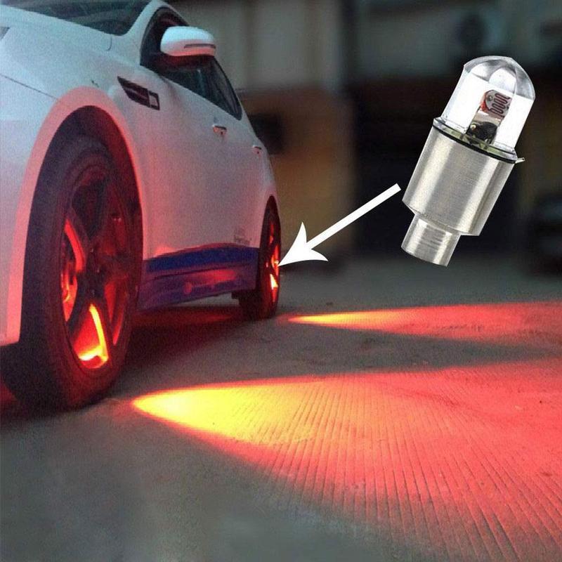 Đèn LED Ánh Sáng Đèn Xe Ô Tô Xe Máy Bánh Lốp Xe Lốp Nắp Van Neon LED Đèn 2020 Auto Xe Phụ Kiện