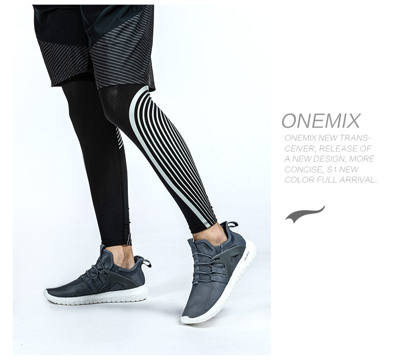 ONEMIX-Zapatillas deportivas transpirables para hombre y mujer, calzado ligero de malla de aire para correr, Tenis vulcanizados