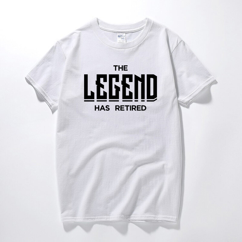 Legenda ma emerytowany T-Shirt zabawny emerytura żart starość męska koszulka na prezent Streetwear moda bawełniana koszulka z krótkim rękawem