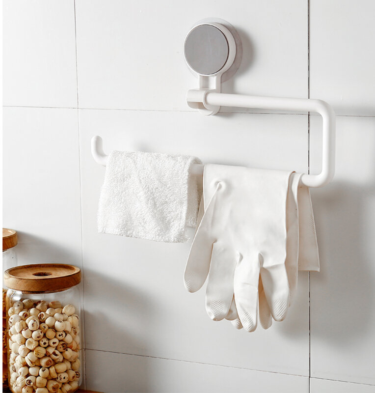 Zuig Muur Keuken Papierrolhouder Voor Badkamer Opslag Rack Organizer Home Gereedschap Handdoek Haak Kabinet Kast Tissue Plank