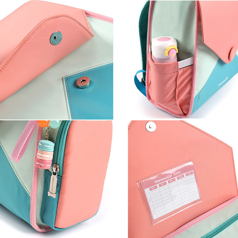 Moda doces cor meninas sacos de escola para escola primária crianças mochila satchels doce plecak szkolny mochilas escolar 2020