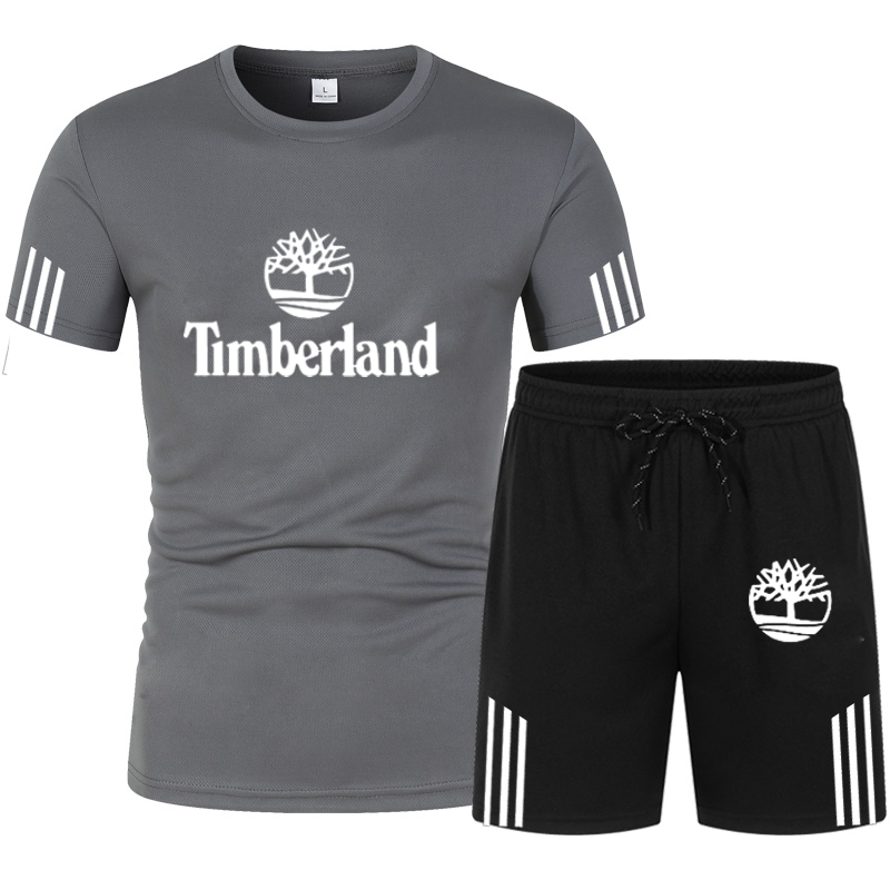 Trainingspak T Shirts + Shorts Pak Mannen 2 Stuks Sets 2021 Zomer Print Sportswears Strand Dragen Mannen Tees Korte broek Pak Mannen Set