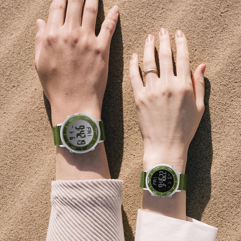 Часы наручные парные спортивные цифровые, люксовые женские часы с браслетом для влюбленных