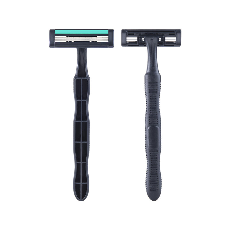 IGUETTA Black Disposable Razor Two-Layer Blade Comfortable  Manual Razor With Slider Shaving