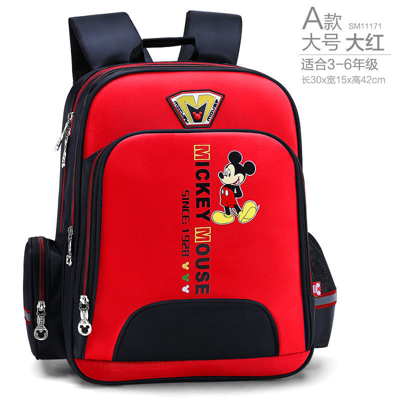 Disney Cartoon Mickey Mouse Kinderen Schooltas Student Ridge Bescherming Waterdichte Grote Capaciteit Rugzak Kinderen Rugzak