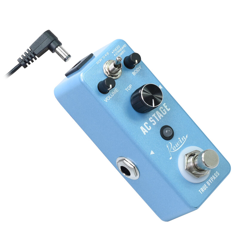 Guitar Effect Pedal Rowin LEF-320 AC Stage For Guitars Guitarist Analog Effectors Piezo Standard Jumbo Analog Acoustic Pedals