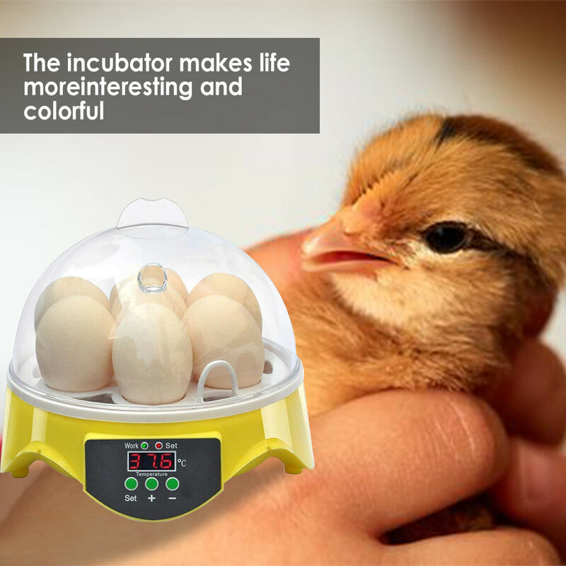 Digital 7 Eier Inkubator Automatische Turner Grübler Bauernhof Küken Brüterei Maschine für Wachtel Huhn Ente Gans AC 110V / 220V UNS UK