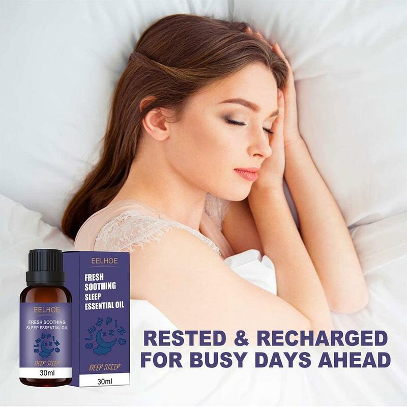 Aceite esencial de lavanda para dormir, aceite esencial para aliviar el estrés, difusor del sueño, ayuda a aliviar el estrés, cuidado de la piel, mejora el sueño, 30ml