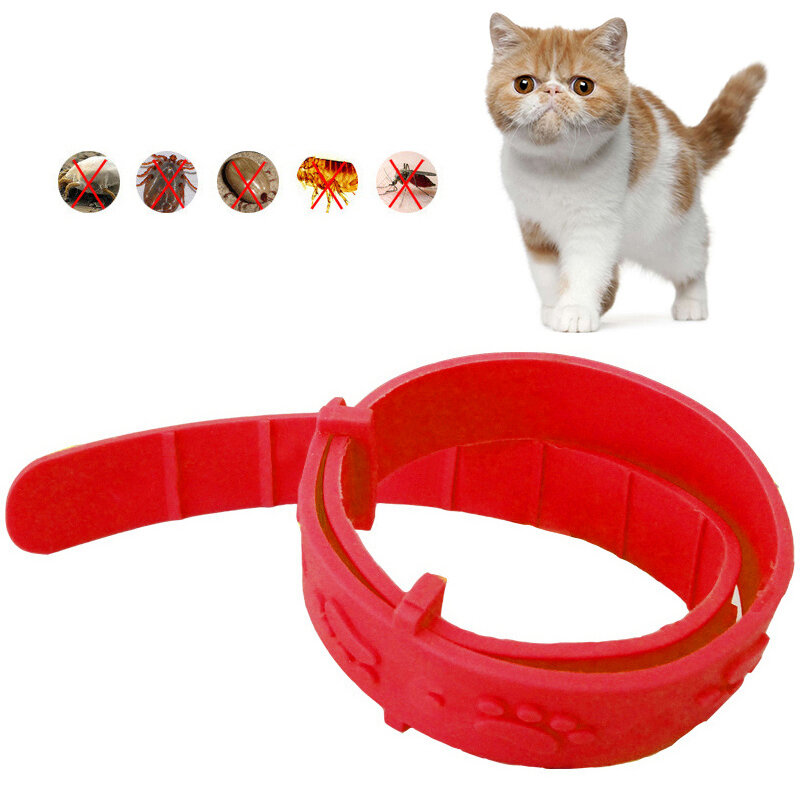 Pet Cat Flea Collar Adjustable Against Anti Tick Quick Kill Remove Pet Protect Repel Rubber Necklace Gift for Cat Supplies NEW