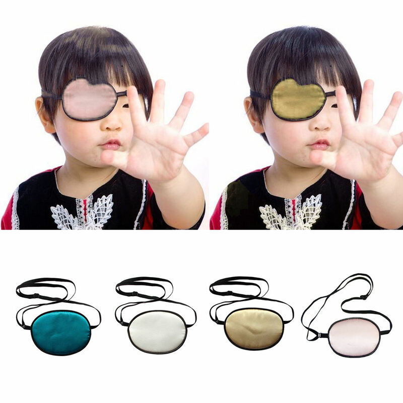 Amblyopia Penutup Mata Tunggal Tambalan Mata Anak-anak Penutup Mata Sutra