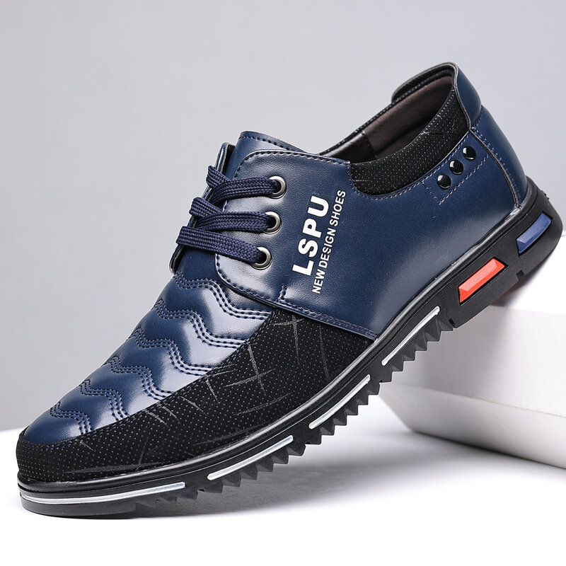 Zapatos informales transpirables para hombre, calzado de negocios de marca a la moda, de gran calidad, color negro, gran oferta