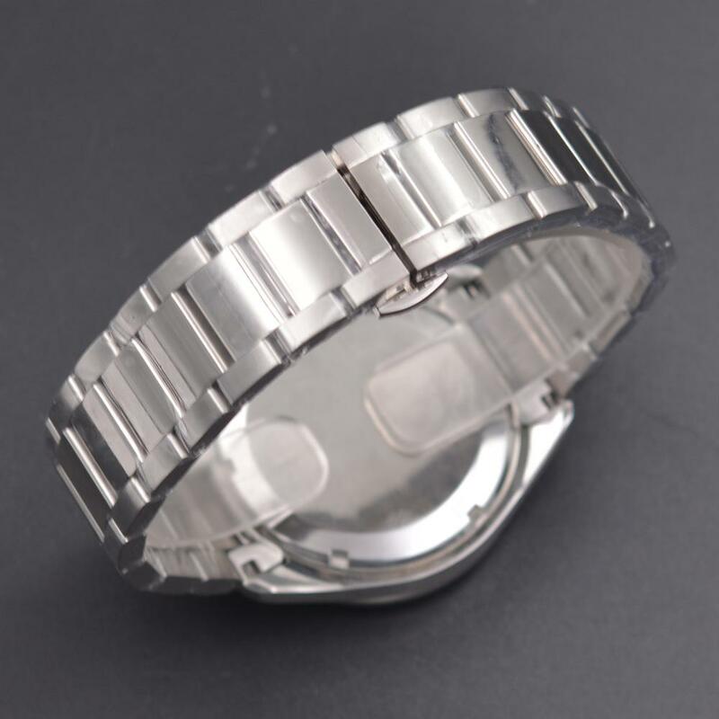 Homens relógio de pulso 2019 luxo corgeut marca superior dos homens aço inoxidável cronógrafo relógios de quartzo masculino relógio de negócios