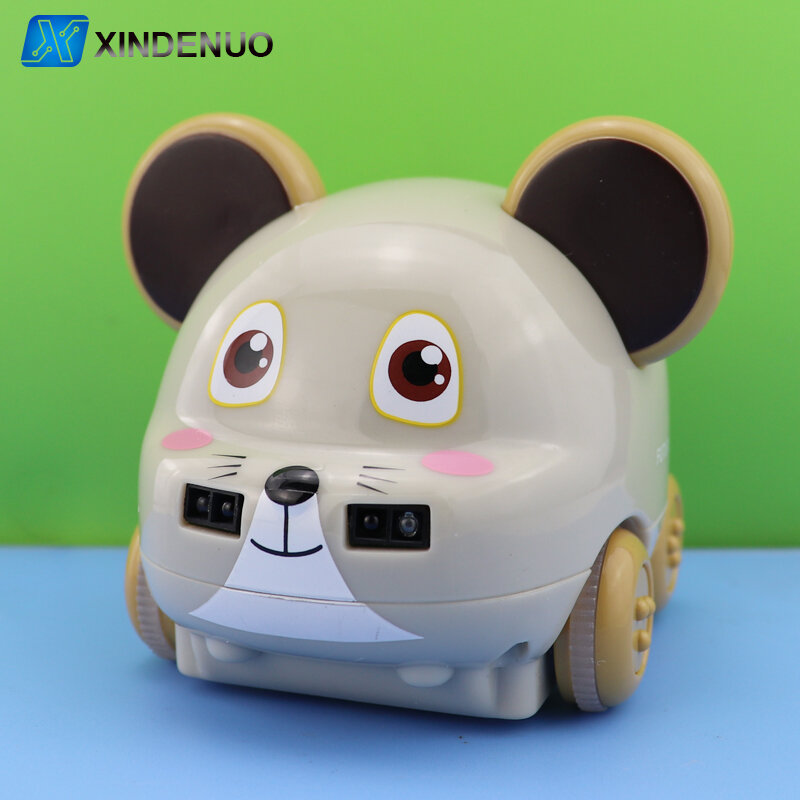 2.4g Induction Follow RC Car Cartoon Mouse Owl Animal Doll Children's Toys Light Music Iinteractive Holiday Gifts baby fun toys